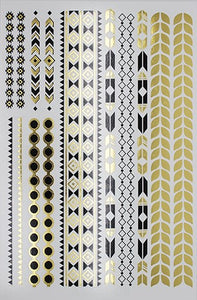 Premium Metallic Temporary Tattoo Bracelets
