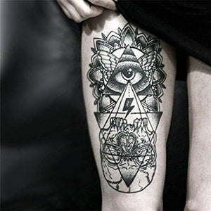 Eye Totem Temporary Tattoo [Black]