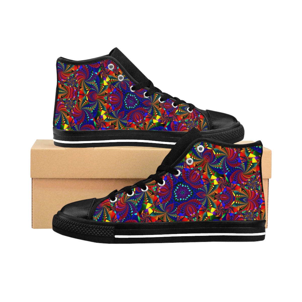 kaleidoscope Mandala Women's High-top Sneakers