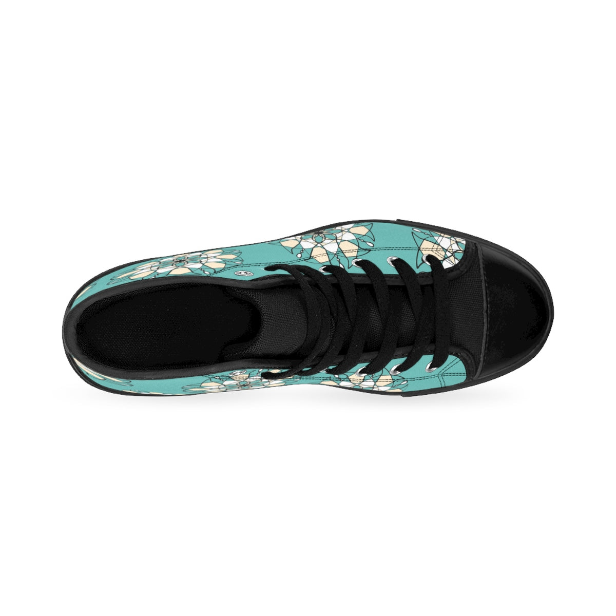 Geometric Madala High-top Sneakers Mint