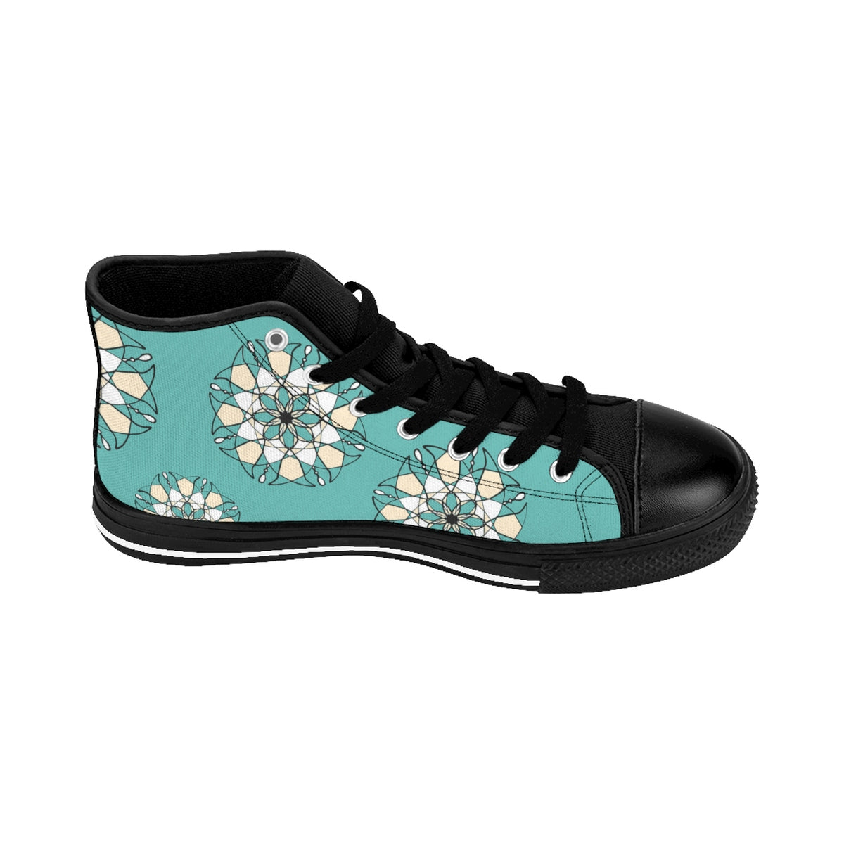 Geometric Madala High-top Sneakers Mint