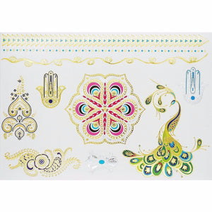 Mandala Metallic  Temporary Tattoos
