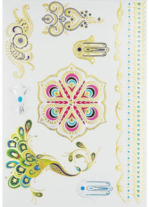 Mandala Metallic  Temporary Tattoos