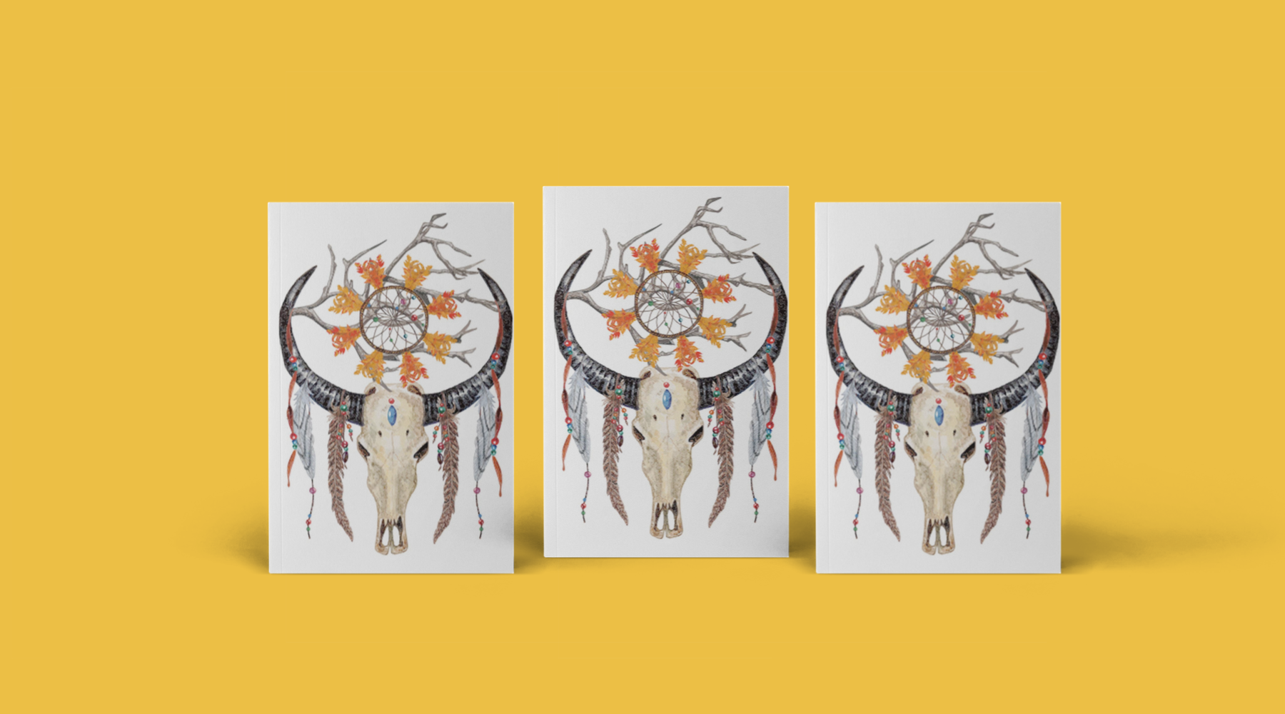 Dream catcher tattoo (Set of 3) Skull