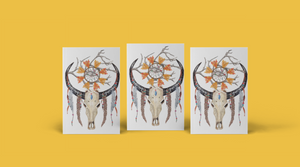 Dream catcher tattoo (Set of 3) Skull