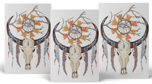 Dream catcher tattoo (Set of 3) Skull