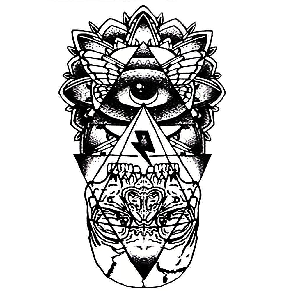 Eye Totem Temporary Tattoo [Black]