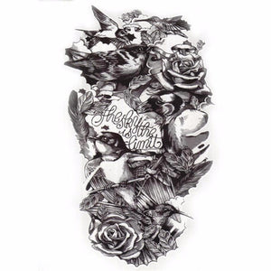 Large Bird Temporary Tattoo Realistic Looking