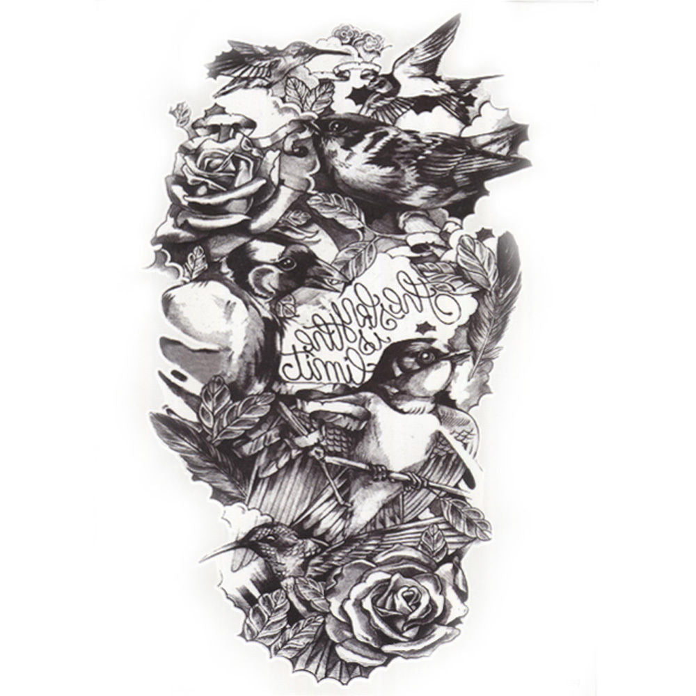 Large Bird Temporary Tattoo Realistic Looking