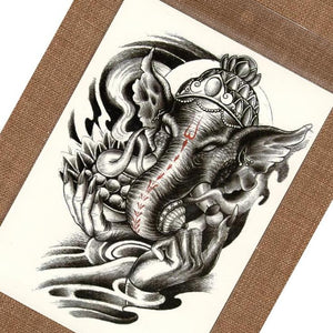 Elephant Buddha Temporary Tattoo Ganesha