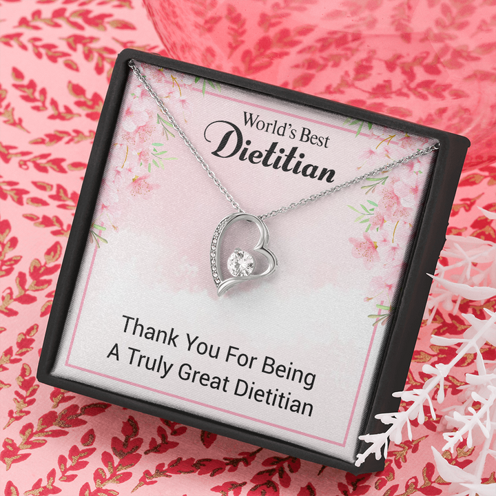 Registered Dietitian Gift - Necklace Nutritionist Appreciation Gift