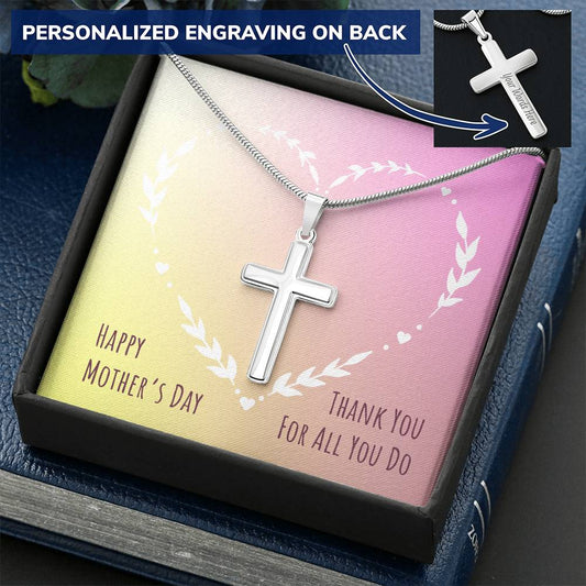 Gift For Mom Personalized Cross Necklaces Mother's Day Gifts