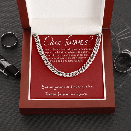 Regalo Para Novio Collar Mensaje personalizado caja de regalo de lujo Caoba Que fuimos regalo para tu persona especial