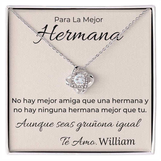 Regalo Para La Mejor Hermana Collar Mujer