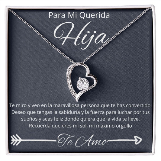 Regalo Para Hija Regalo De Papa Para Hija Regalo De Mama Para Hija Forever Love Necklace
