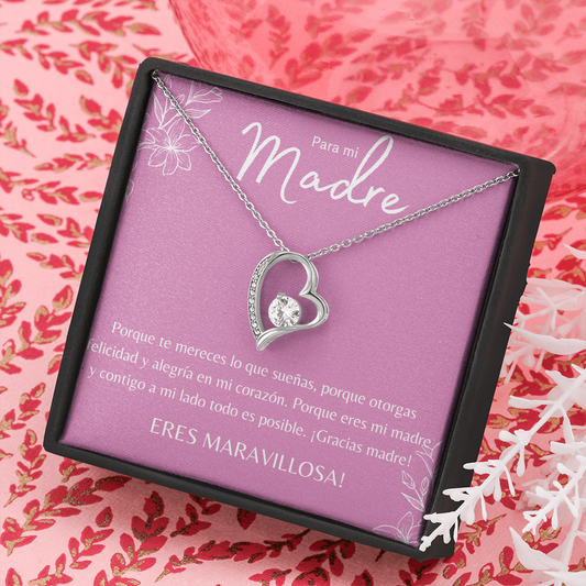 Collar del Dia de la Madre, A Mi Hermosa Mama Collar, Regalo del Dia de la de