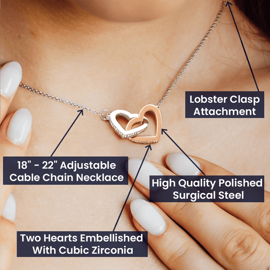 Regalo Mujer Dia del Amor - Para La Esposa Mas linda - Collar Personalizado Dia De Los Enamorados Collar Aniversario Valentine's Day