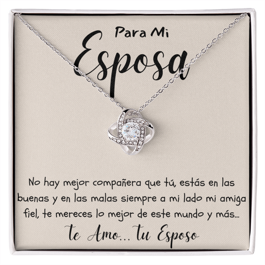 Collar Joya Regalo Para Mi Esposa Mensaje Perzonalizado de Amor por Aniversario
