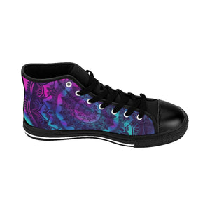 Mandala Neon Women's High-top Sneakers