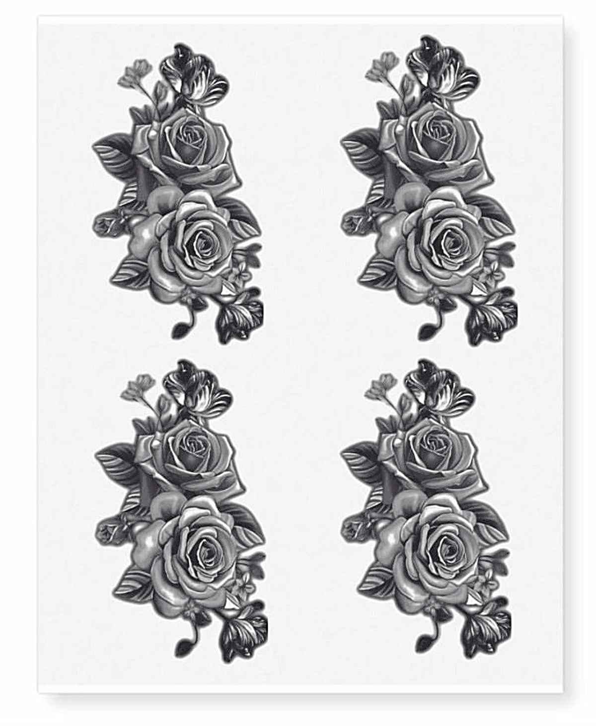 small black rose tattoo on neck | Tiny Tattoo inc.