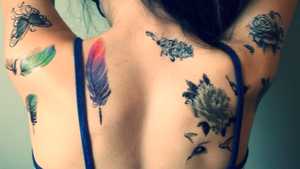 Bright Colorful 3D Flower Temporary Tattoo  (Pack of 12 Sheets)