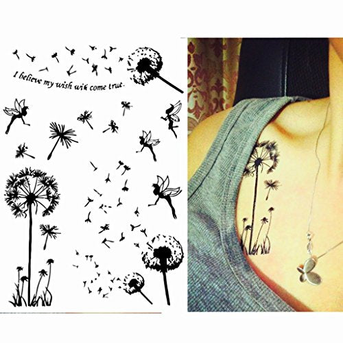 40+ Nice Dandelion Birds Tattoos