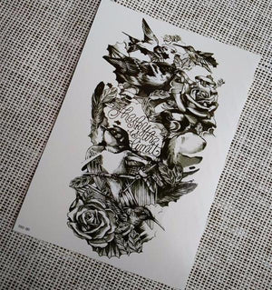 Large Bird Temporary Tattoo Realistic Looking