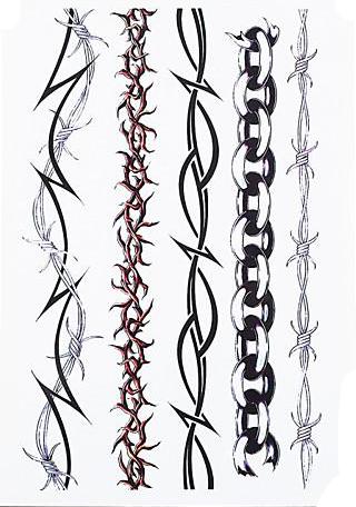 Tribal Armband  Temporary Tattoos [5 in 1]