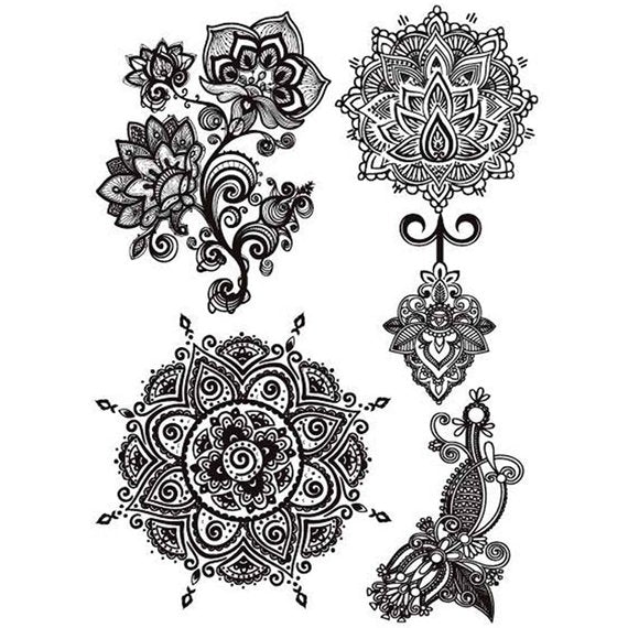 Mandala Tattoo - Flower Tattoo Mehendi / Henna inspired