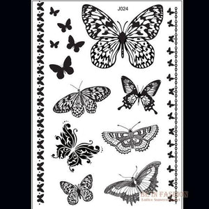 Butterflies temporary tattoos
