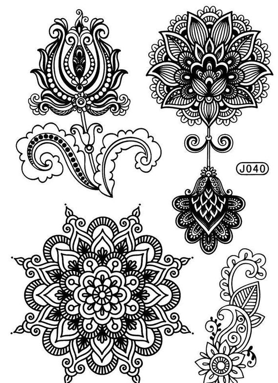 Mandala Tattoos - Lotus Flower Tattoo Mehendi / Henna inspired
