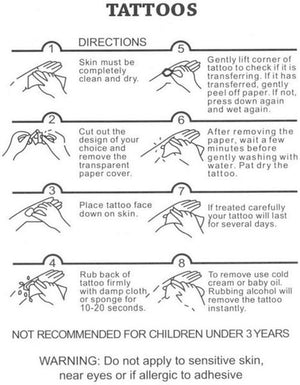 Butterflies temporary tattoos