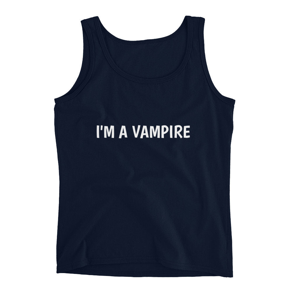 Vampire T-Shirt Sleeveless Vampire Lightweight Tank Top Gift Shirt