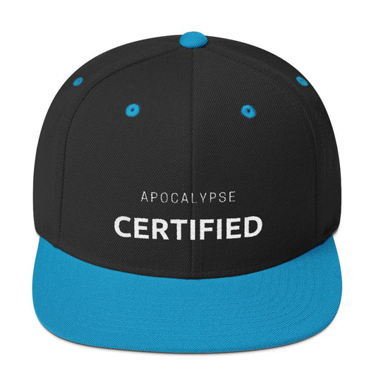Apocalypse Certified  Hat - Dad Baseball Cap Unisex Zombie Obsessed Hat (2 Variations Back and Blue)