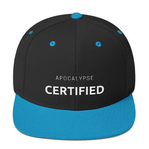 Apocalypse Certified  Hat - Dad Baseball Cap Unisex Zombie Obsessed Hat (2 Variations Back and Blue)
