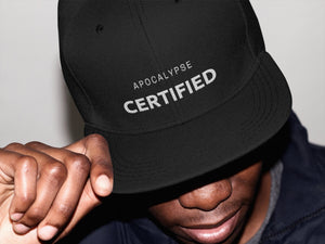 Apocalypse Certified  Hat - Dad Baseball Cap Unisex Zombie Obsessed Hat (2 Variations Back and Blue)
