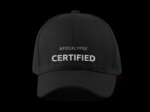 Apocalypse Certified  Hat - Dad Baseball Cap Unisex Zombie Obsessed Hat (2 Variations Back and Blue)