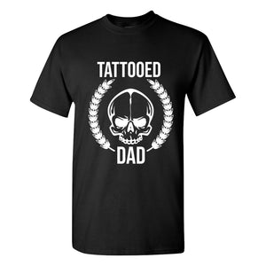 Tattooed Dad Black T-Shirt - Dad Gift - Inked Dad - Shirt for dad