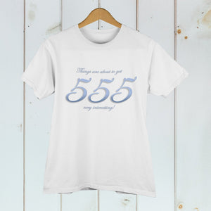 Angel Number 555 Adult Unisex T-Shirt Numerology