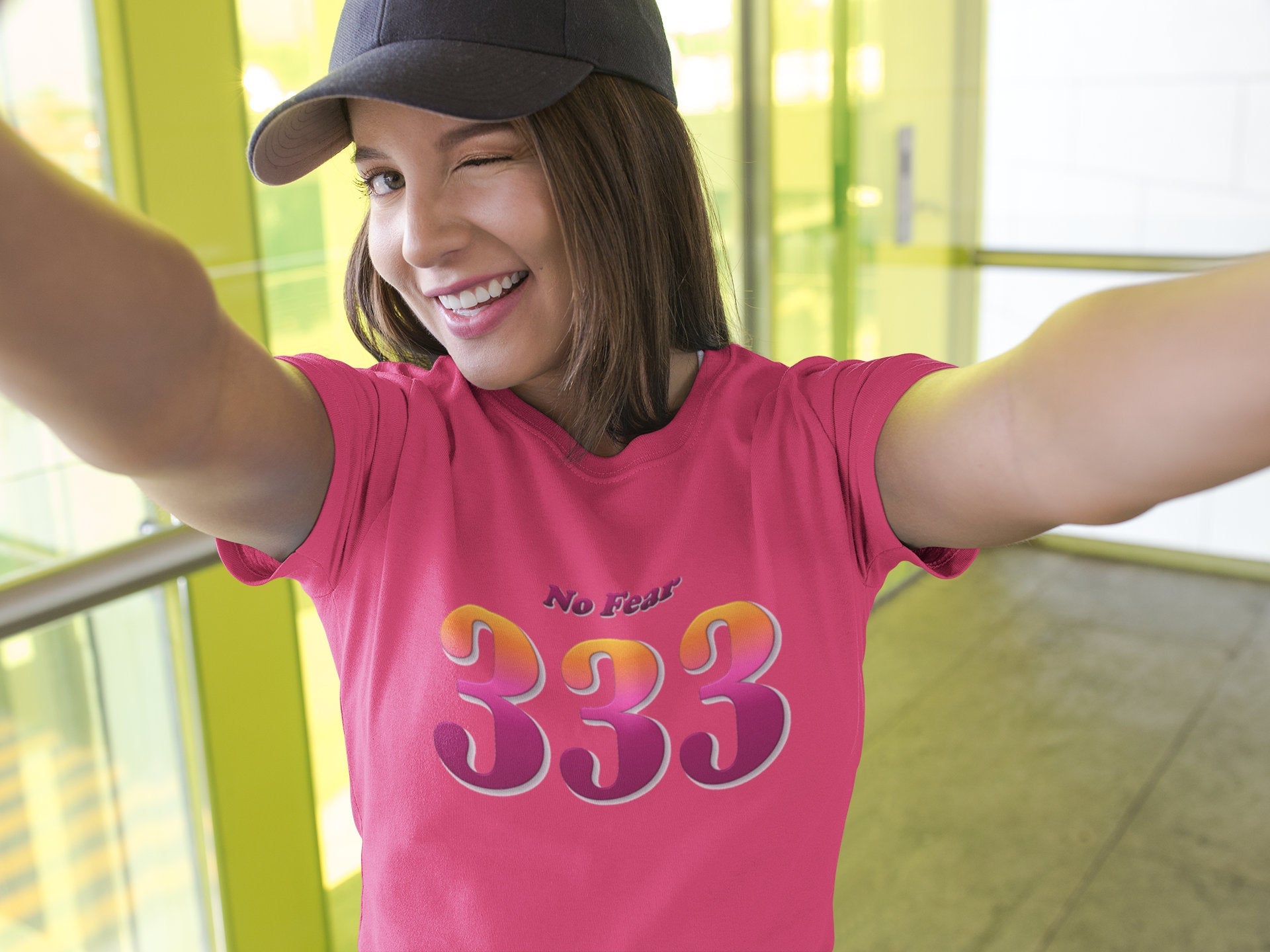 Angel Numbers - No Fear 333 - Adult Unisex T-Shirt