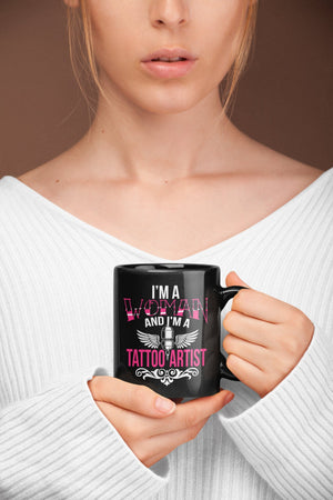 Tattoo Artist Coffee Mug - Black Sublimated Only
