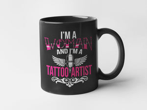 Tattoo Artist Coffee Mug - Black Sublimated Only