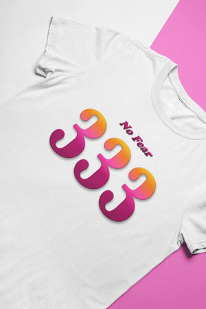 Angel Numbers - No Fear 333 - Adult Unisex T-Shirt