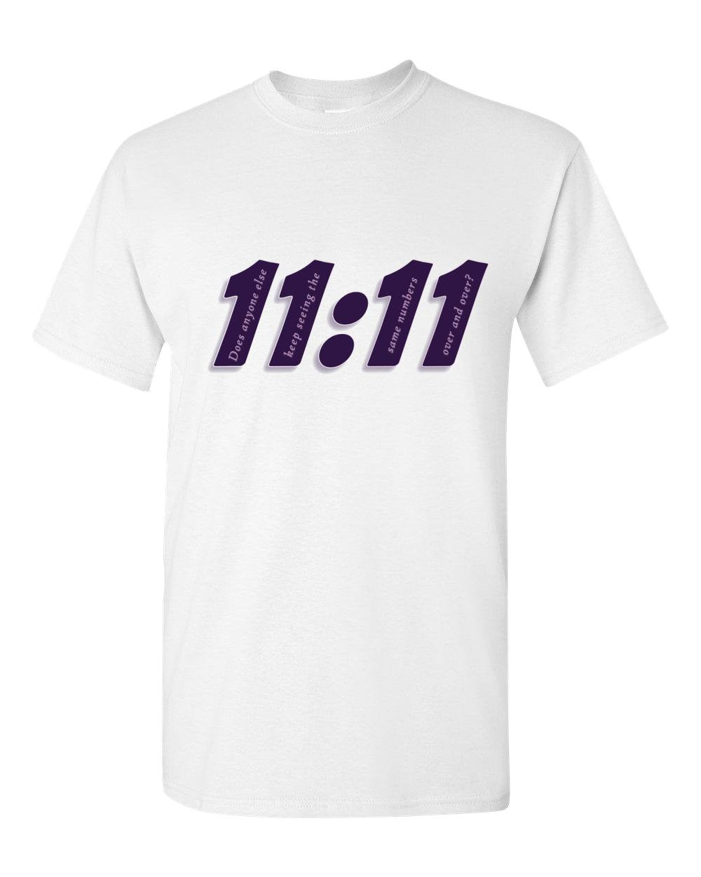 Angel 11:11 - Does Anyone Else...  Numbers  Adult Unisex T-Shirt