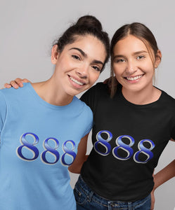 Angel Numbers - 888 - Adult Unisex T-Shirt