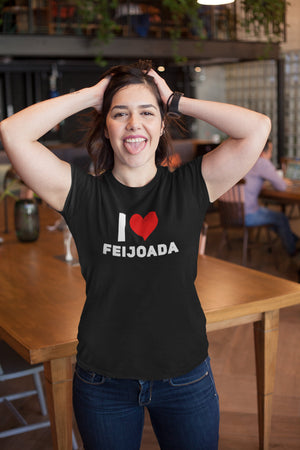 Brazil T-Shirt "I LOVE FEIJOADA" Brazilian Funny T-shirt Gift Brazilian shirt - Brazil gift t-shirt