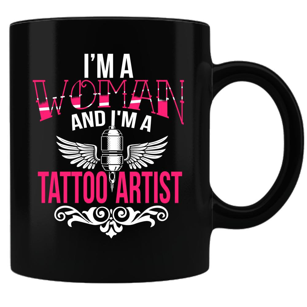 Tattoo Artist Coffee Mug - Black Sublimated Only