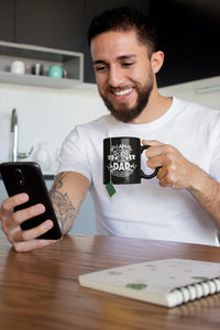 I Am A Tattooed Dad Coffee Mug - Black Sublimated Gift For Dad