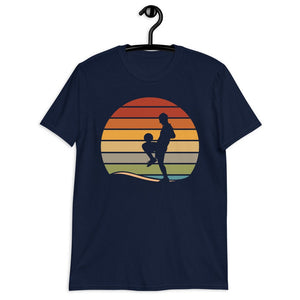 SOCCER SHIRT Retro Vintage Soccer Player Sunset Graphic Short-Sleeve Unisex T-Shirt