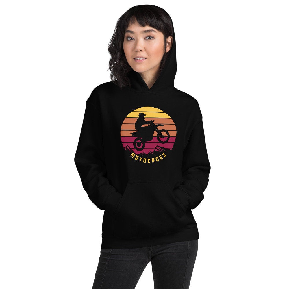 Motocross Vintage Retro Dirt Bike Funny Sport Gift Unisex Hoodie,, Dirt bike shirt, Gifts for Dad, Gifts for men, Gifts for him